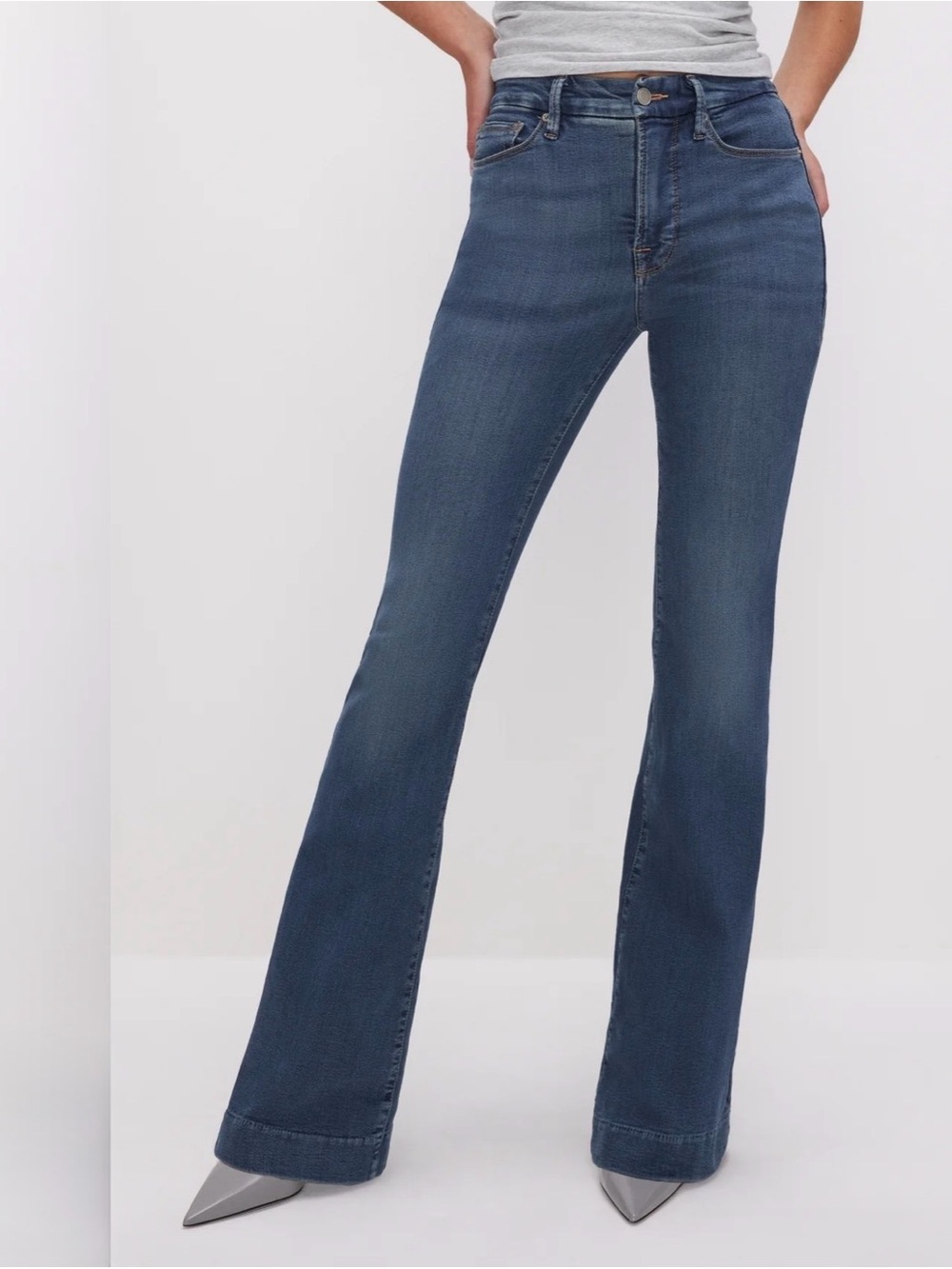 Good American Good Legs Flare Jeans size 10/30